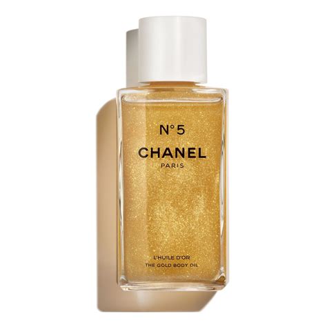 chanel gold shimmer oil|N°5 The Beige Gold Body Oil .